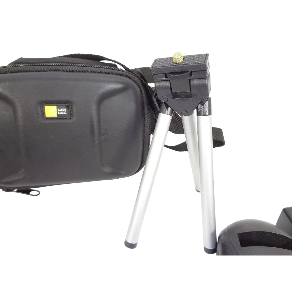 Vintage Aiptek ISDV Digital Camcorder 5MP Silver Bundle Logic Tripod SD Card Kit